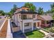 Modern multi-story home with balconies, clean landscaping, and street view at 300 S Franklin St, Denver, CO 80209