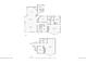 First floor plan showing the layout of a spacious kitchen, dining room, and living room at 8453 S Scenic Dr, Morrison, CO 80465