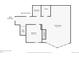 Basement floor plan showing layout of a bedroom, bathroom, and Gathering room at 8453 S Scenic Dr, Morrison, CO 80465