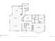 First floor plan showing the layout of a spacious kitchen, dining room, and living room at 8453 S Scenic Dr, Morrison, CO 80465