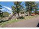 Picturesque property showcasing natural rock outcroppings and mature evergreens at 8453 S Scenic Dr, Morrison, CO 80465