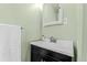 Cozy bathroom features a vanity with storage and a mirrored medicine cabinet at 9231 Irving St, Westminster, CO 80031