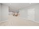 Finished basement space with carpeting and recessed lights featuring lounge area at 5411 Edenborn Way, Castle Rock, CO 80104
