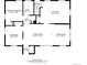 Detailed floor plan showcasing the layout of the main level, including the living room, kitchen, and bedrooms at 4196 Chase St, Denver, CO 80212