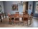 Formal dining room with hardwood floors and a wood dining table at 6588 S Sheridan Loop, Littleton, CO 80123
