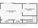 Floor plan showing the layout of the house, including the bedrooms, bathrooms, closets, and stairs at 3550 Eudora St, Denver, CO 80207