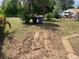 Exterior shot of the home's dirt backyard area at 3531 Forest St, Denver, CO 80207