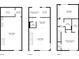 Detailed floor plan layout of the home's three floors at 4641 W Ponds Cir, Littleton, CO 80123