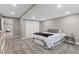 Finished basement bedroom featuring a queen bed and closet at 11921 S Black Horn Cir, Parker, CO 80134