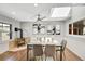 Bright dining area featuring modern lighting and an open floor plan at 258 Post Boy Rd, Boulder, CO 80302
