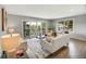 Bright living room with sliding glass doors to the balcony with mountain views at 258 Post Boy Rd, Boulder, CO 80302