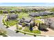 Aerial view of a spacious two-story home in a well-manicured suburban neighborhood at 27290 E Nova Cir, Aurora, CO 80016