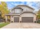 Charming two-story home featuring a three-car garage, brick accents and a beautifully landscaped front yard at 11687 Decatur Dr, Westminster, CO 80234