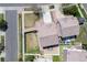 Bird's eye view showing backyard with patio and neighboring homes at 5552 Odessa St, Denver, CO 80249