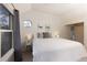 Comfortable main bedroom with ceiling fan, large windows, and plenty of light at 218 Highland Ter, Breckenridge, CO 80424