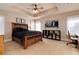 Bright bedroom with large windows and built-in storage at 8002 Galileo Way, Littleton, CO 80125