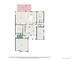 Detailed first floor plan showcasing the layout of the kitchen, living, and dining areas of the home at 14058 Elizabeth St, Thornton, CO 80602