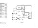 Floorplan showing the dimensions and layout of the first floor of the home at 3985 W 104Th Dr # E, Westminster, CO 80031