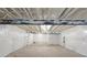 Unfinished basement with beams, concrete floors and insulated walls at 5385 Trails Edge Ln, Castle Rock, CO 80104