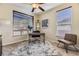 Inviting home office features a modern desk, comfortable chair, and stylish decor, creating an ideal workspace at 7378 Geode Ct, Castle Rock, CO 80108