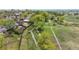 Serene aerial view of neighborhood with walking path alongside the creek at 10759 Clermont St, Thornton, CO 80233