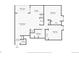 Layout of the condo featuring two bedrooms, a Gathering room, a kitchen, and a back patio at 13950 E Oxford Pl # A-104, Aurora, CO 80014