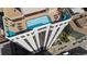 Overhead shot of a rooftop pool, featuring lounge chairs and city views at 1625 Larimer St # 3004, Denver, CO 80202