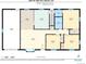Detailed floor plan of the main floor with dimensions and room labels at 4391 W Tufts Ave, Denver, CO 80236