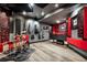 The music room is finished with acoustic panels and guitars on the walls at 2937 Hidden Den Ct, Franktown, CO 80116