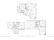 First, second floor, and basement floor plan with dimensions of rooms and layout at 900 Sawmill Creek Rd, Evergreen, CO 80439