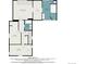 Upstairs layout featuring primary bedroom with en-suite bathroom and additional bedrooms with dimensions at 1751 Clermont St, Denver, CO 80220