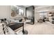 Cozy breakfast nook featuring a window view and built-in wine storage at 4055 S Niagara Way, Denver, CO 80237