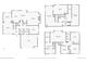 Floor plans showing layout of first floor with kitchen, dining room, living room, Gathering room and other rooms at 16341 Maple Rock Ct, Parker, CO 80134