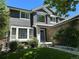 Inviting two-story home with mature landscaping, showcasing the charming front entry at 16341 Maple Rock Ct, Parker, CO 80134