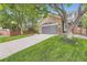 Charming home with a stone-accented garage, lovely landscaping, and inviting curb appeal at 16341 Maple Rock Ct, Parker, CO 80134