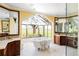 Bathroom with free standing tub with vaulted window, and sinks, and a walk-in shower at 5101 Saint Vrain Rd, Longmont, CO 80503