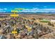 Aerial view of neighborhood near Rocky Mountain National Park and Big Dry Creek trails at 11892 Vallejo St, Denver, CO 80234