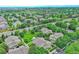 Aerial view of residential community with shared green space at 930 Button Rock Dr # 29, Longmont, CO 80504