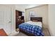 Simple bedroom with a double bed and a built-in dresser at 3805 Windriver Trl, Castle Rock, CO 80109