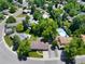 A residential neighborhood with mature trees, well-maintained lawns, and private backyard pools at 6143 S Ash E Cir, Centennial, CO 80121