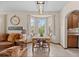 Inviting living space with a sunny bay window, eat-in kitchen, and comfortable seating at 22312 E Plymouth Cir, Aurora, CO 80016