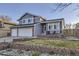 Charming two-story home with blue siding, brick accents, and well-maintained front yard landscaping at 3801 S Joplin St, Aurora, CO 80013