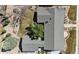 Aerial view of a well-maintained home with a spacious backyard and mature trees at 6902 S Jackson Way, Centennial, CO 80122