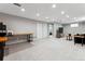 Spacious finished basement with carpet, recessed lighting, and plenty of room for entertainment and relaxation at 6902 S Jackson Way, Centennial, CO 80122