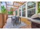 Relaxing covered patio with outdoor dining area, perfect for entertaining at 1519 S Dayton St, Denver, CO 80247