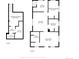Floor plan of the first and second floors of the house showing the layout of the living spaces at 4476 S Lincoln St, Englewood, CO 80113
