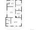 Second floor floor plan displaying the living room, kitchen, bathroom, laundry, and bedrooms at 4476 S Lincoln St, Englewood, CO 80113