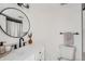 Bathroom featuring modern black fixtures and a large vanity at 4294 S Salida Way # 4, Aurora, CO 80013