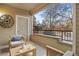Inviting outdoor balcony, perfect for enjoying a morning coffee or relaxing outdoors at 8422 S Upham Way # G47, Littleton, CO 80128