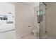 Clean bathroom with glass shower and toilet at 34 University Dr, Longmont, CO 80503